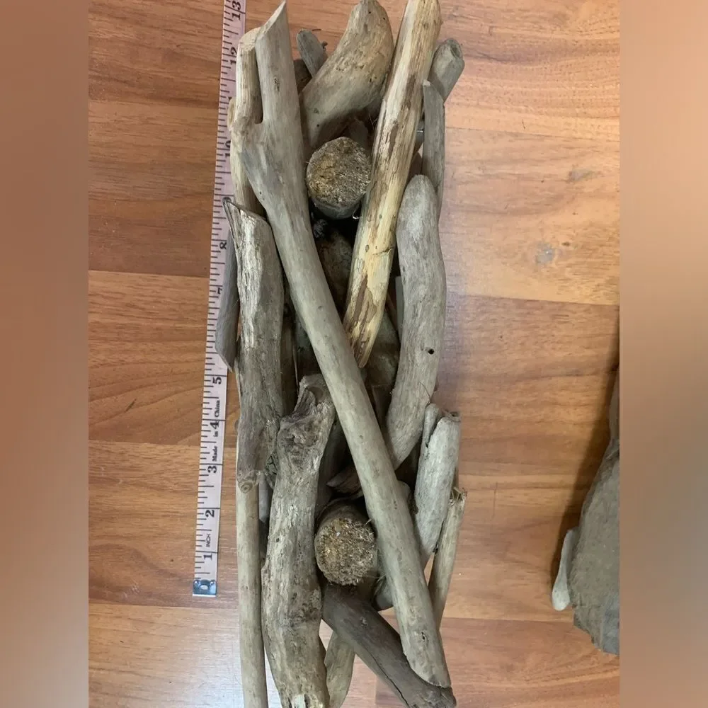 Two Place Driftwood Candle Display Holder